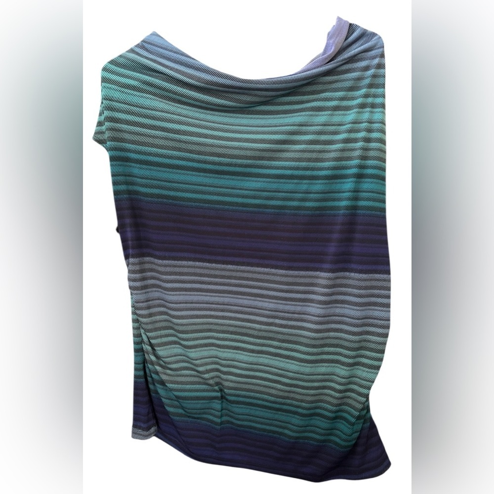 *Worthington Green and Blue Sleeveless Blouse 0X